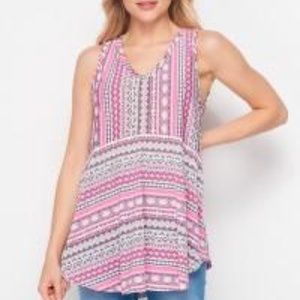 Flowy Pink Tank